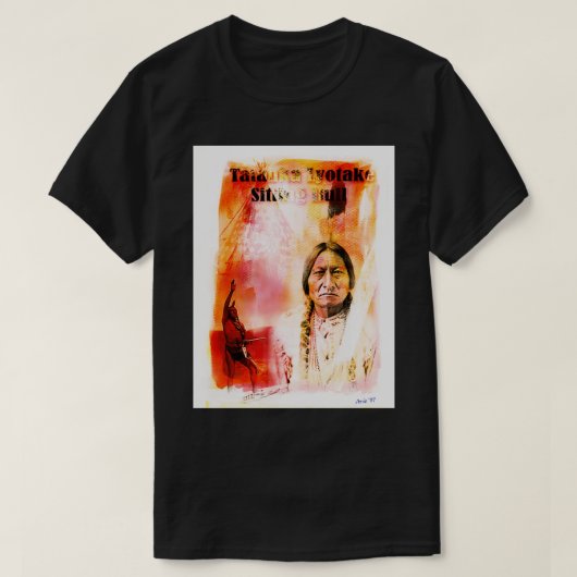 座るブル7 Tシャツ (デザイン正面)