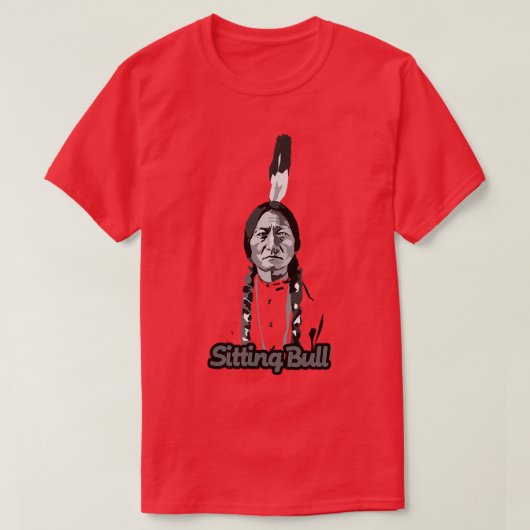 座るブルTシャツ1 Tシャツ (デザイン正面)