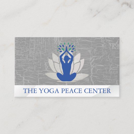 座るヨガポーズ | Lotus 名刺 (正面)