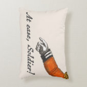 座る兵士ポインティングハンドアクセントクッション アクセントクッション (正面(垂直))