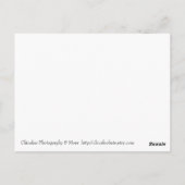 座る場所を見る ポストカード (裏面)