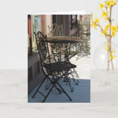 座る場所 カード (黄色い花)