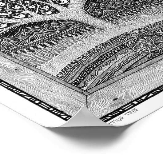 座る木 ポスター (角)