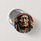 座る牛2 缶バッジ (正面&裏面)