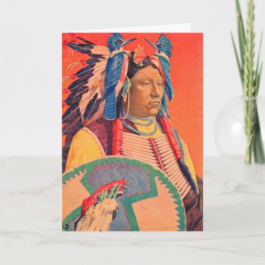 座る牛 カード (正面)