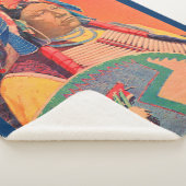 座る牛 シェルパブランケット (3/4)