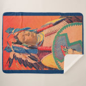 座る牛 シェルパブランケット (正面(横))