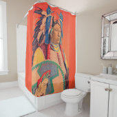 座る牛 シャワーカーテン (インサイチュ)