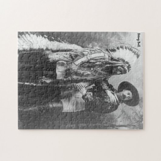 座る牛 ジグソーパズル (横)