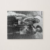 座る牛 ジグソーパズル (横)