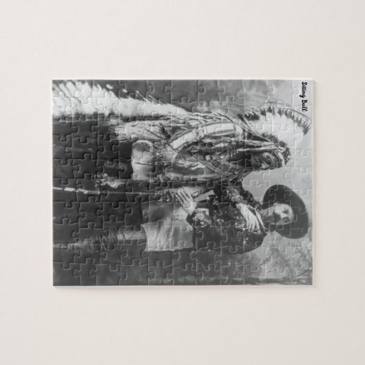 座る牛 ジグソーパズル (横)