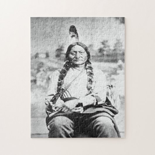 座る牛 ジグソーパズル (縦)