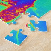 座る牛 ジグソーパズル (側面)