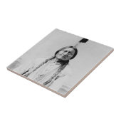 座る牛 タイル (側面)