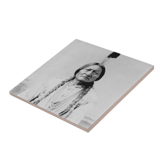 座る牛 タイル (側面)