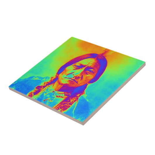 座る牛 タイル (側面)