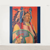 座る牛 タペストリー (正面)