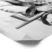 座る牛 ポスター (角)