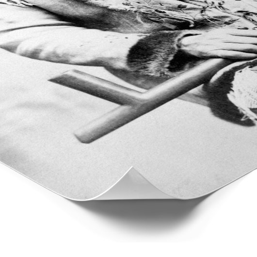 座る牛 ポスター (角)