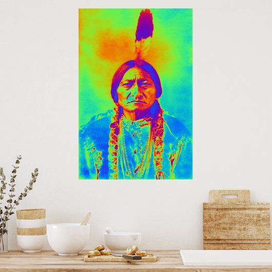 座る牛 ポスター (キッチン)