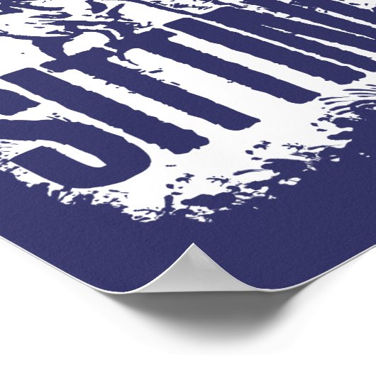 座る牛 ポスター (角)