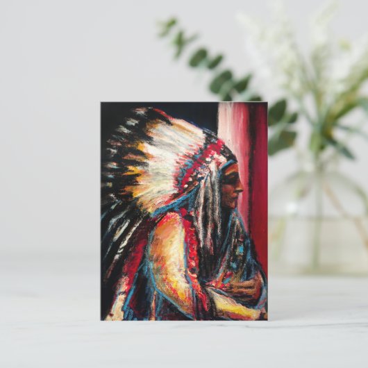 座る牛 ポストカード (スタンド正面)