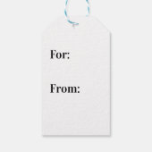 座る黒猫のシルエット |手でスケッチ ギフトタグ (裏面)