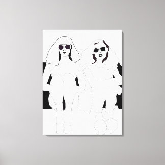 「座る」のまわりにキャンバス キャンバスプリント