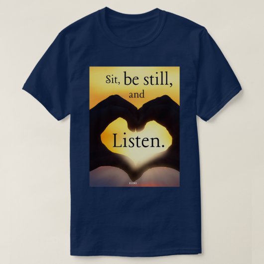 座る Tシャツ (デザイン正面)