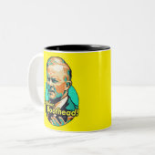 座れ間抜け! ツートーンマグカップ (正面左)