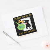 座れ！リワード・ステッカー スクエアシール (封筒)