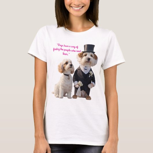 座れ。待って。スライ。 Tシャツ (正面)