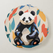 座カラフル座パンダベアーマティインスパイアス ラウンドクッション (裏面)