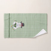 座位雪だるま バスタオルセット (ハンドタオル)