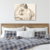 座女(ピエール=オーギュストルノアール) キャンバスプリント (インサイチュ (寝室))