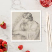 座女(ピエール=オーギュストルノアール) スタンダードランチョンナプキン (インサイチュ)