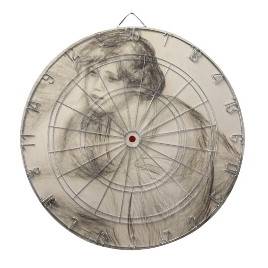 座女(ピエール=オーギュストルノアール) ダーツボード (正面)