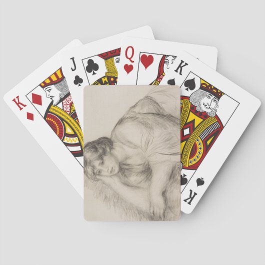 座女(ピエール=オーギュストルノアール) トランプ (裏面)