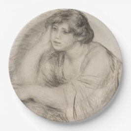 座女(ピエール=オーギュストルノアール) ペーパープレート