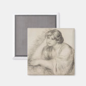 座女(ピエール=オーギュストルノアール) マグネット (正面/裏面)