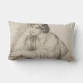 座女(ピエール=オーギュストルノアール) ランバークッション (裏面)