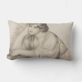 座女(ピエール=オーギュストルノアール) ランバークッション