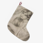 座女(ピエール=オーギュストルノアール) ラージクリスマスストッキング (正面 (吊り時))