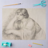 座女(ピエール=オーギュストルノアール) 薄葉紙 (クラフト)