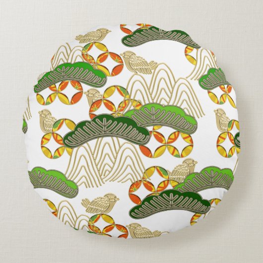 座布団16日本のインチ ラウンドクッション (正面)