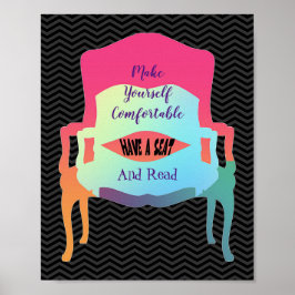 座席とポスターを持読っている ポスター