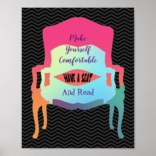 座席とポスターを持読っている ポスター (正面)