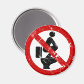 座席におもしろい足なし⚠ヴィンテージタイのサイン⚠ マグネット (正面/裏面)