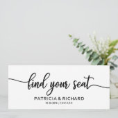 座席のご案内 ウェディング席次表 タイトルカード 招待状 (スタンド正面)