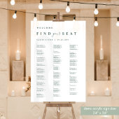 座席のアルファベット順シーティンググリーン文字 アクリルサイン